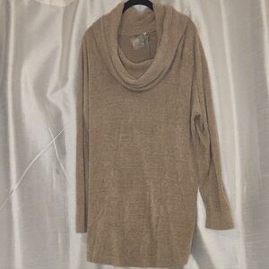 Barefoot Dreams Soft Camel Cowl Neck Sweater NWT
